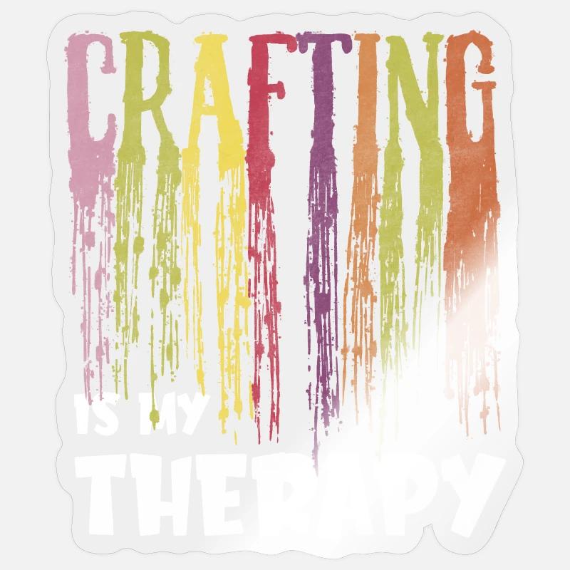 Dip into Creativity: Crafting Therapy Design Sticker size S (10 x 10 cm)