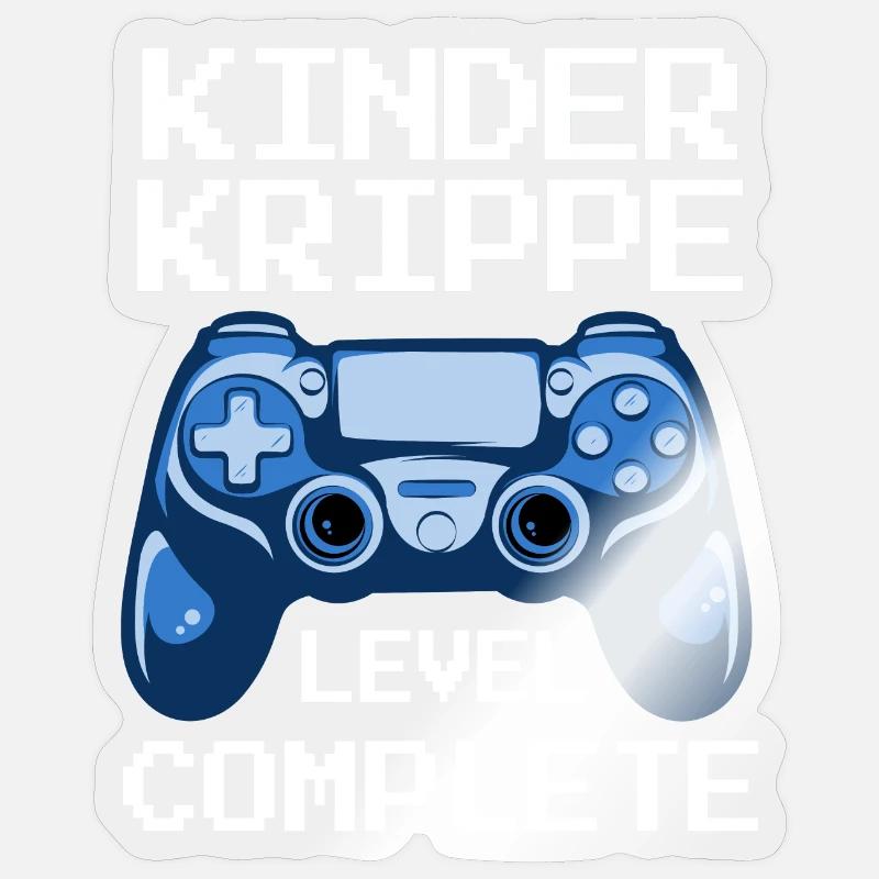 Kinderkrippe Geschafft Krippe Geschafft Sticker Größe S (10 x 10 cm)