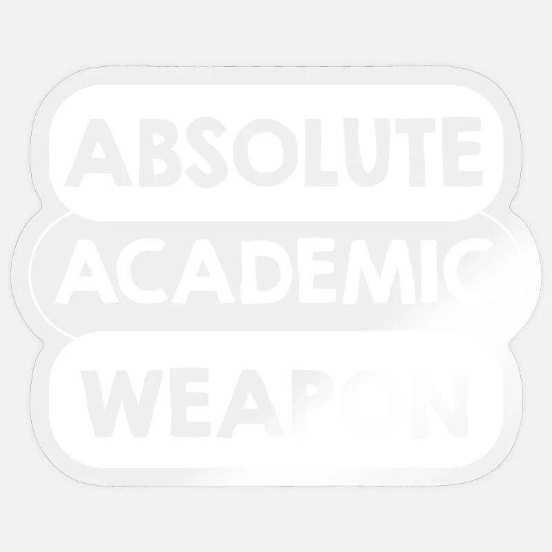Student Absolute Academic Weapon Sticker size S (10 x 10 cm)