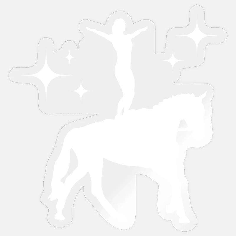 Vaulting - Sticker size S (10 x 10 cm) - transparent glossy