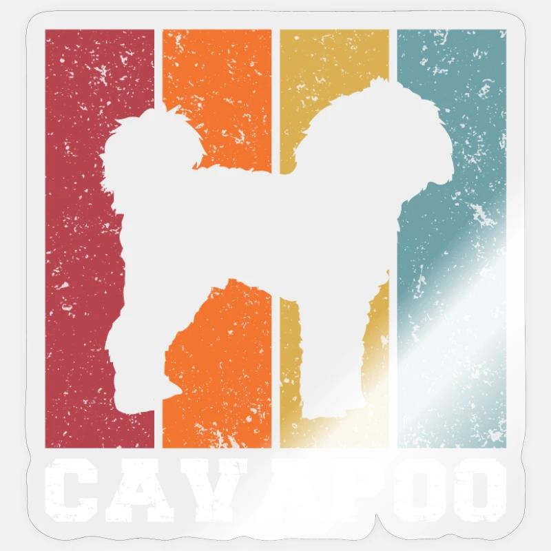 Cavapoo - Sticker size S (10 x 10 cm) - transparent glossy