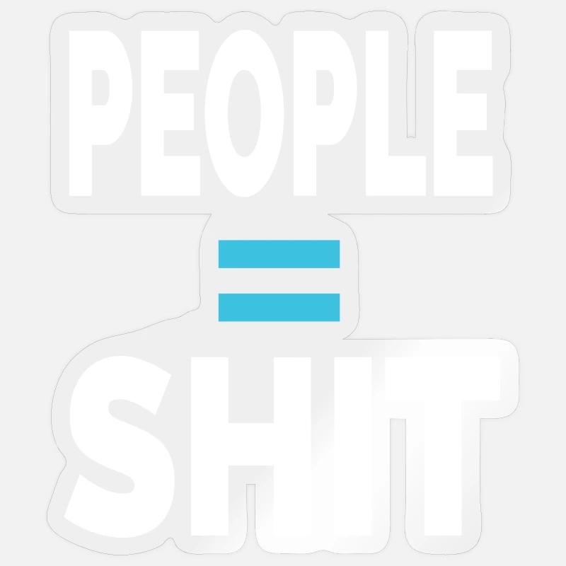 PERSONE = MERDA Adesivo