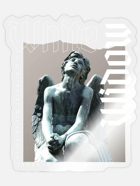 White Widow - Sticker Größe S (10 x 10 cm) - Transparent glänzend