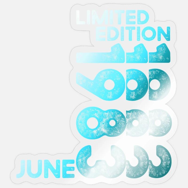 40e anniversaire Juin Millésime 1983 Edition Limitée - Sticker taille S (10 x 10 cm) - brillant transparent