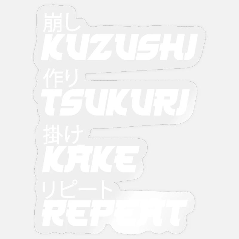 Judo Techniques - Sticker size S (10 x 10 cm) - transparent glossy