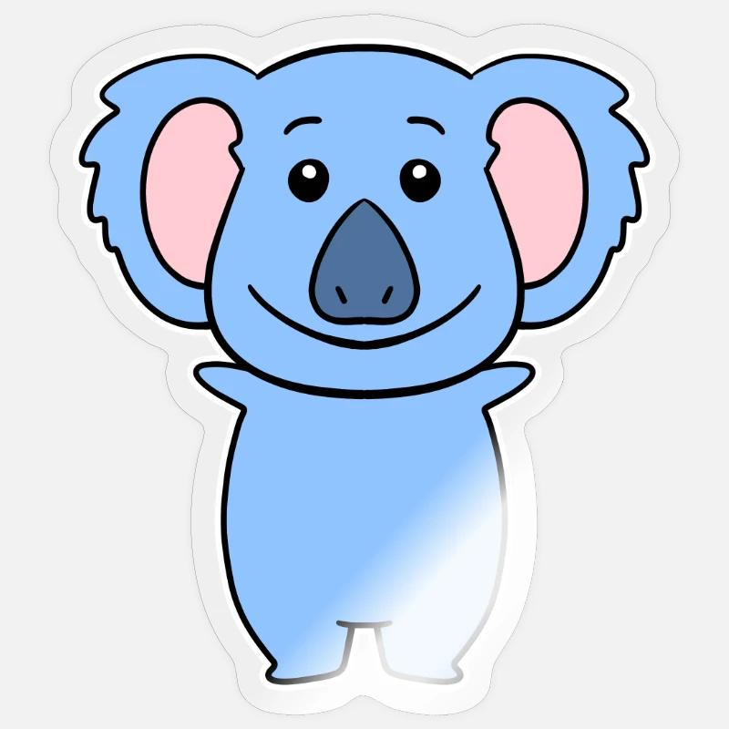 Koala - Sticker size S (10 x 10 cm) - transparent glossy