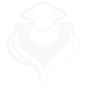 Lamm Lämmchen Schaf Schäfer - Sticker Größe S (10 x 10 cm) - Transparent glänzend - Vorne