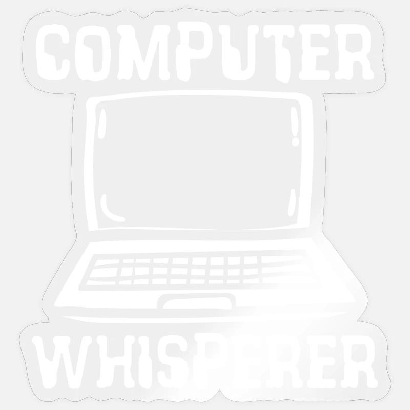 Computer whisperer Sticker Größe S (10 x 10 cm)