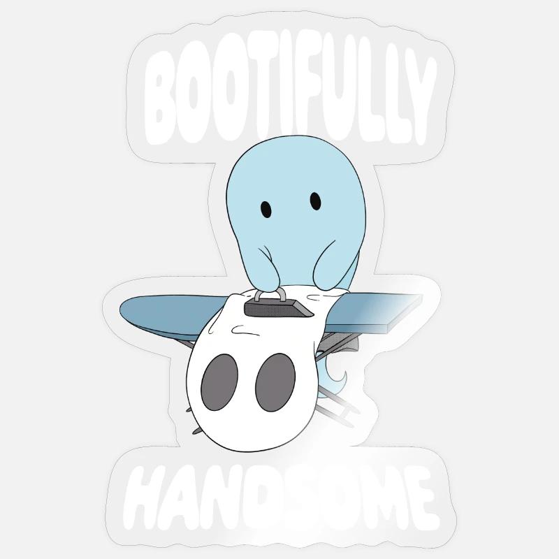 Cute ghost ghost ironing sheets halloween Sticker size S (10 x 10 cm)