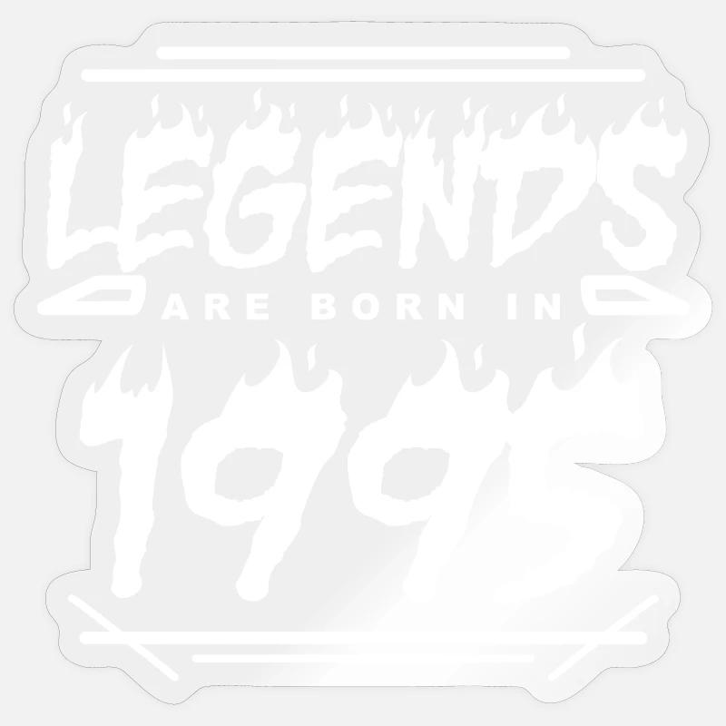 Legend 1995 - Sticker size S (10 x 10 cm) - transparent glossy