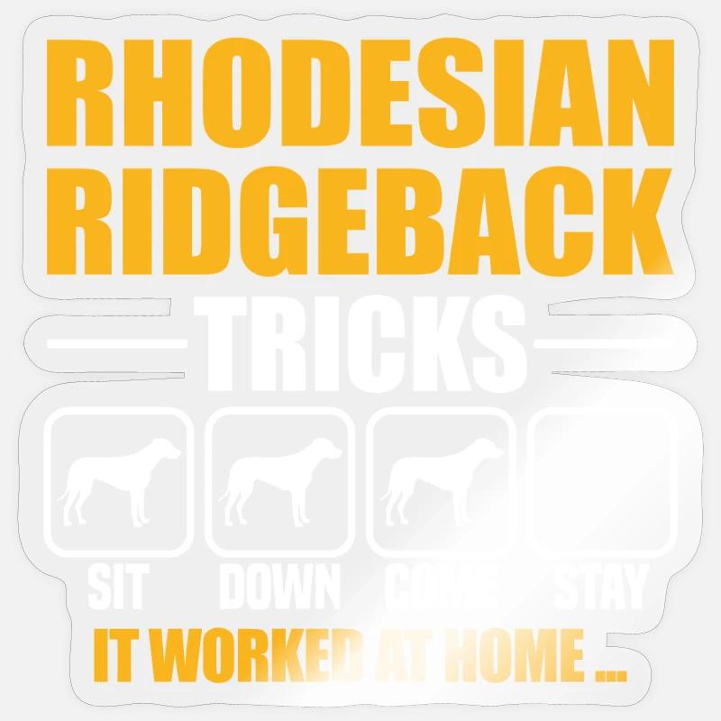 Rhodesian Ridgeback Tricks Sticker Größe S (10 x 10 cm)