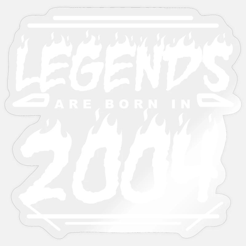2004 - Année 2004 - Année 2004 - Sticker taille S (10 x 10 cm) - brillant transparent