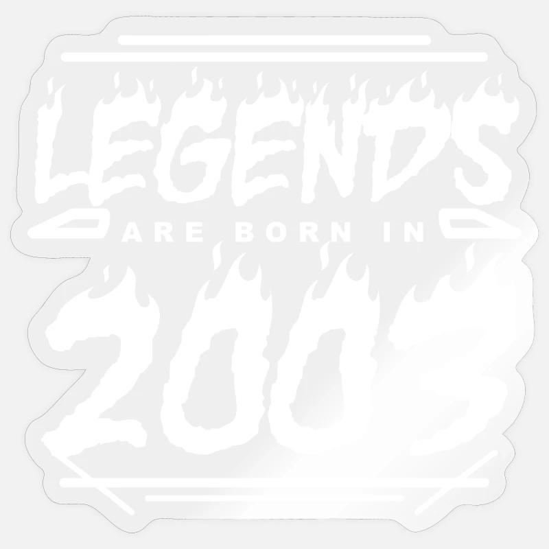 2003 - Year 2003 - Year 2003 - Sticker size S (10 x 10 cm) - transparent glossy