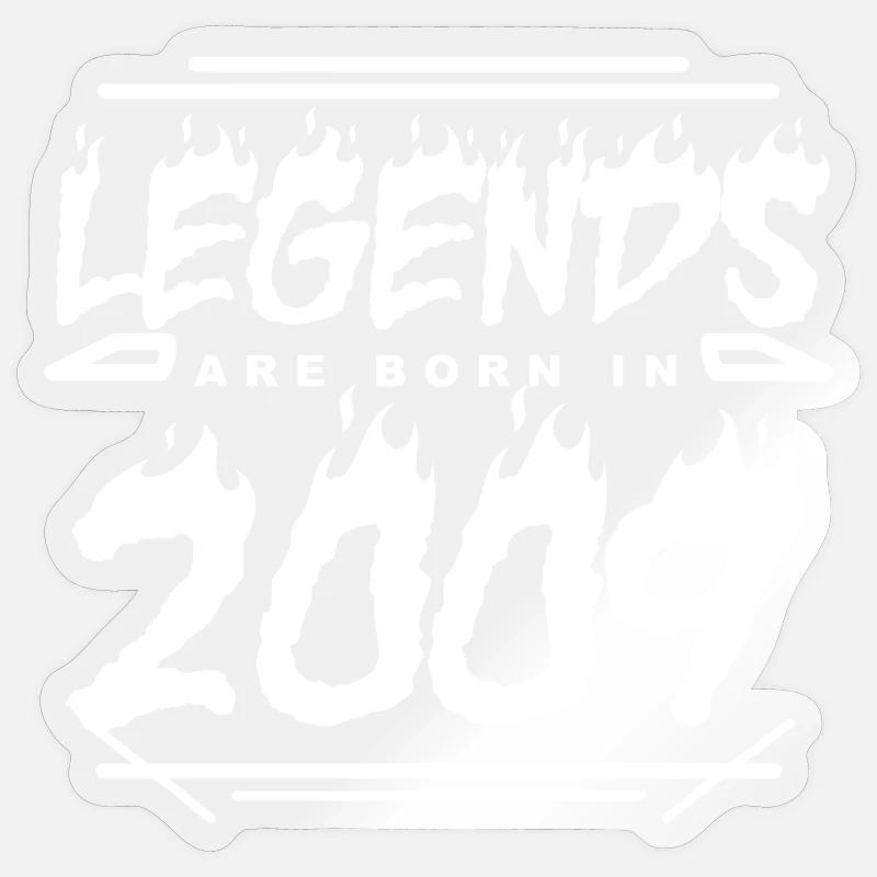 2009 - Année 2009 - Année 2009 - Sticker taille S (10 x 10 cm) - brillant transparent