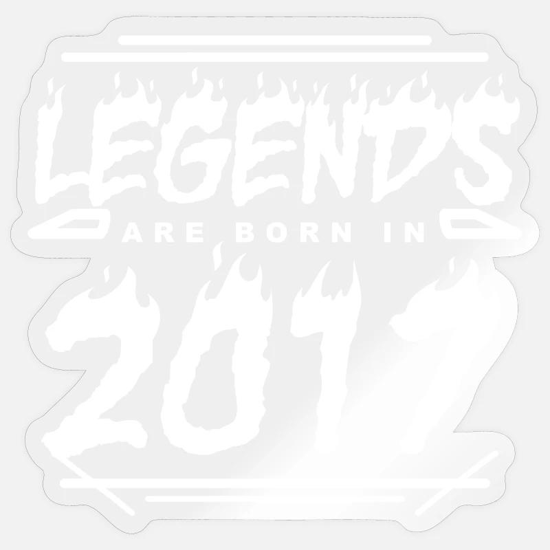 2017 - Année 2017 - Année 2017 - Sticker taille S (10 x 10 cm) - brillant transparent