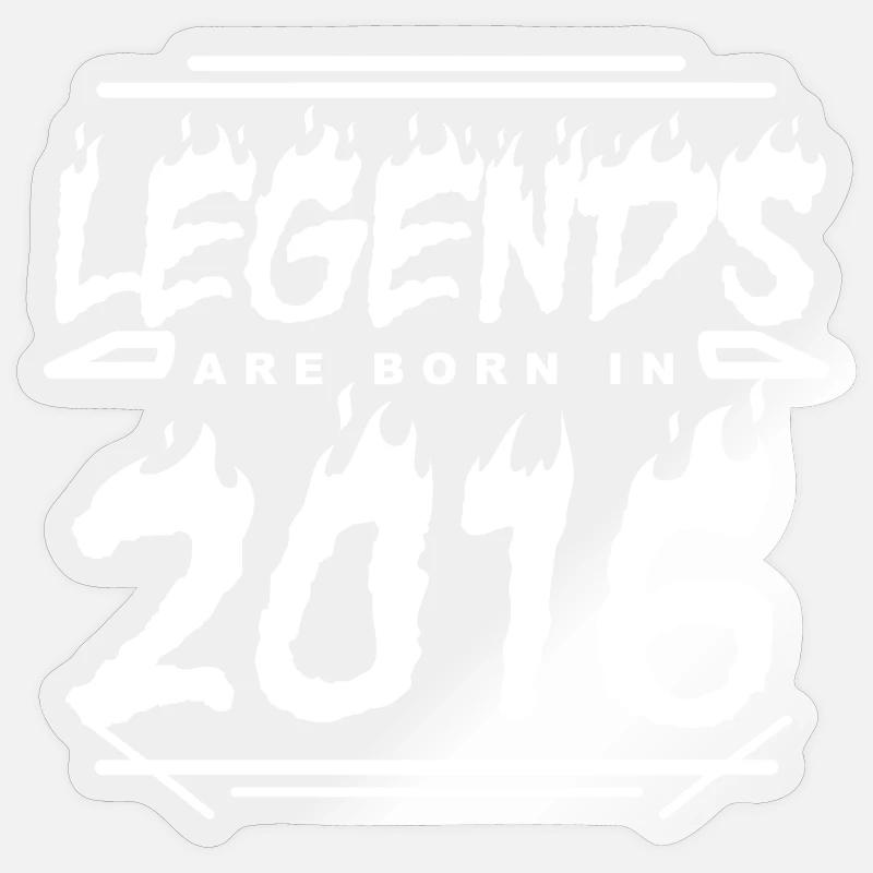 2016 - Année 2016 - Année 2016 - Sticker taille S (10 x 10 cm) - brillant transparent