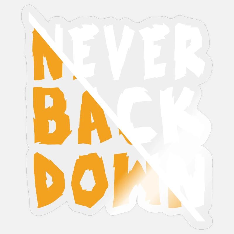 Ne reculez jamais dans la conception Sticker taille S (10 x 10 cm)