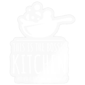 Kitchen, Funny Gift Idea for Christmas & Birthdays - Sticker size S (10 x 10 cm) - transparent glossy - Front