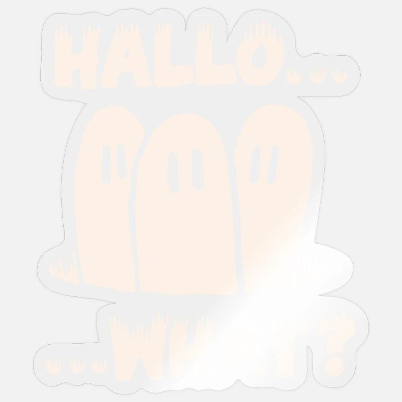 Bonjour... Quoi? - Sticker taille S (10 x 10 cm) - brillant transparent
