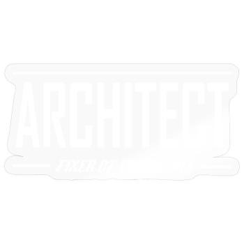 I'm An Architect Vintage-Architekturstudenten - Sticker Größe S (10 x 10 cm) - Transparent glänzend - Vorne