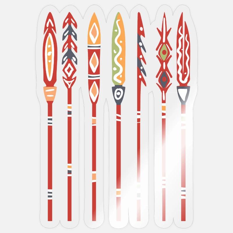 Aborigines - Sticker Größe S (10 x 10 cm) - Transparent glänzend