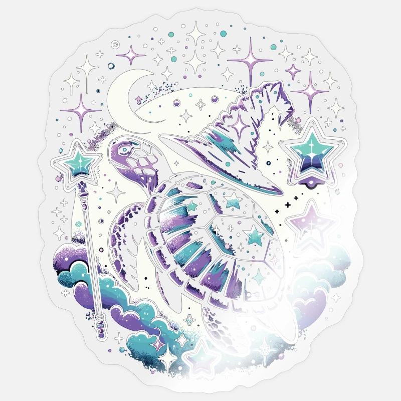 Magic Meets Turtle: Star Charmer Sticker size S (10 x 10 cm)