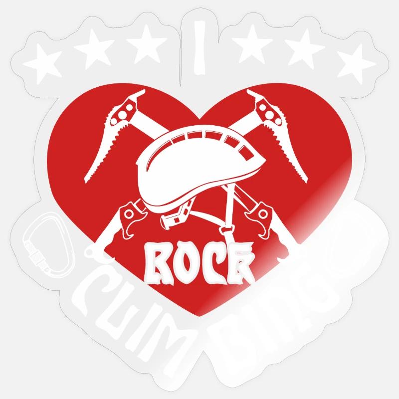 Je fais de l’escalade Sticker taille S (10 x 10 cm)