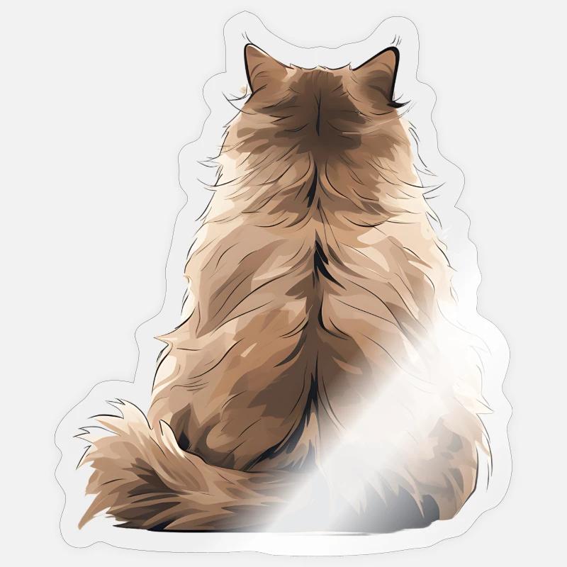 Himalayan Cat - Sticker size S (10 x 10 cm) - transparent glossy