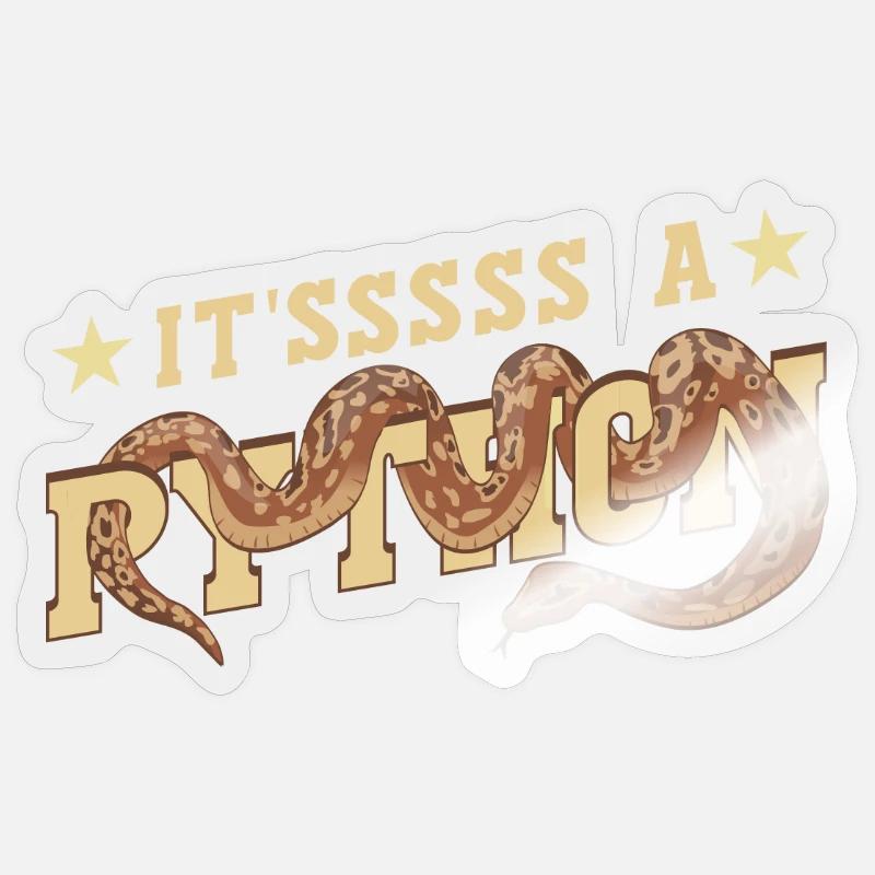 It'sssss a Python Sticker size S (10 x 10 cm)