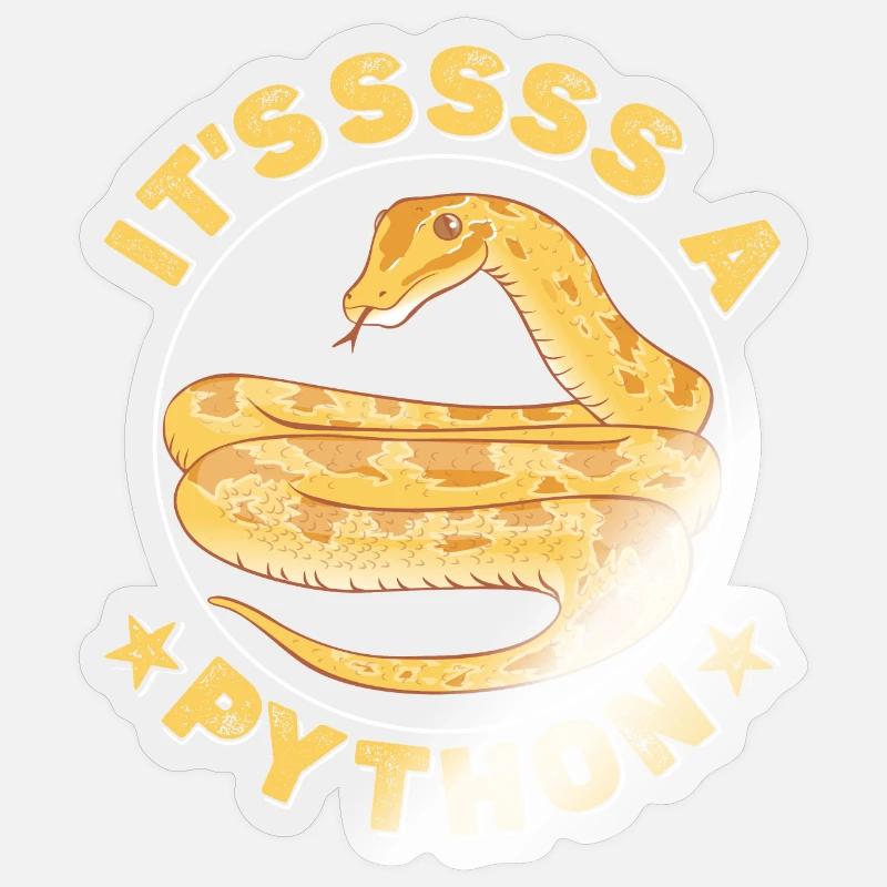 It'sssss a Python Sticker size S (10 x 10 cm)