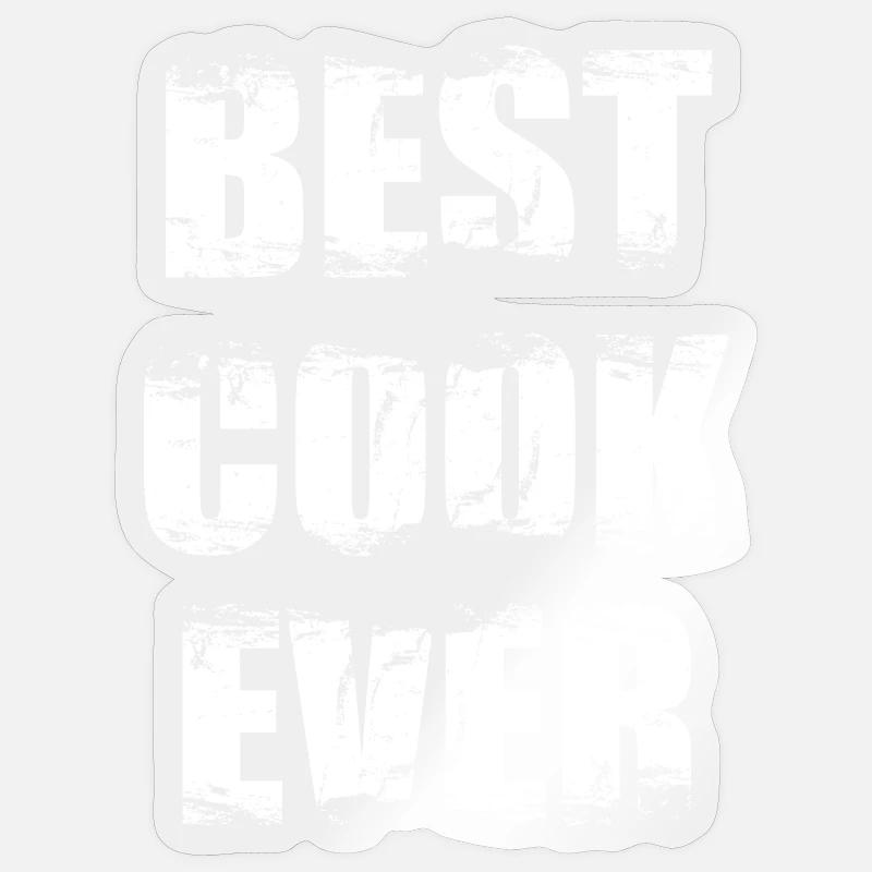 Best Chef Ever - Sticker size S (10 x 10 cm) - transparent glossy