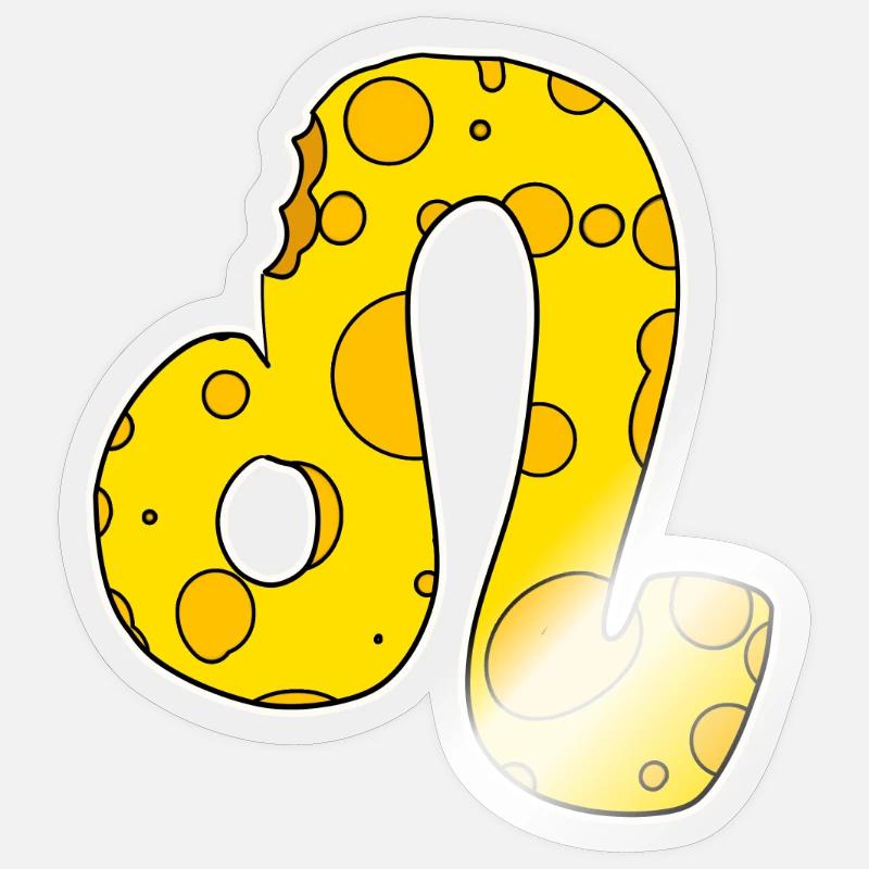 Sternzeichen Löwe Symbol - Sticker Größe S (10 x 10 cm) - Transparent glänzend