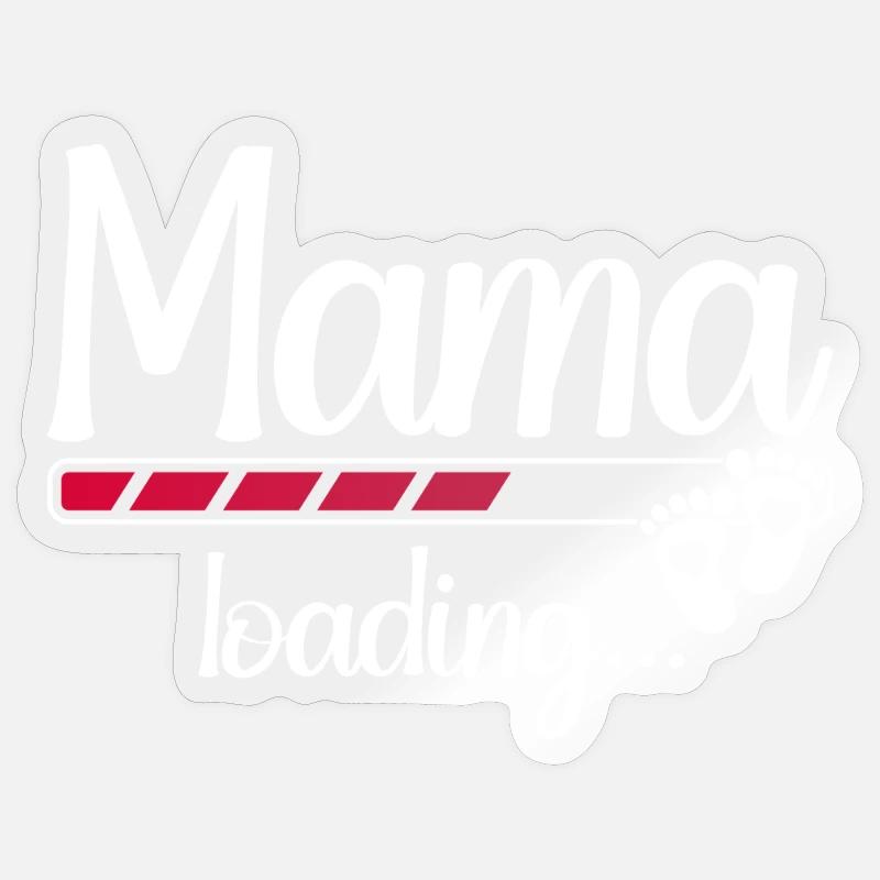 Mommy Loading Pregnancy Soon Mom Loading Sticker size S (10 x 10 cm)