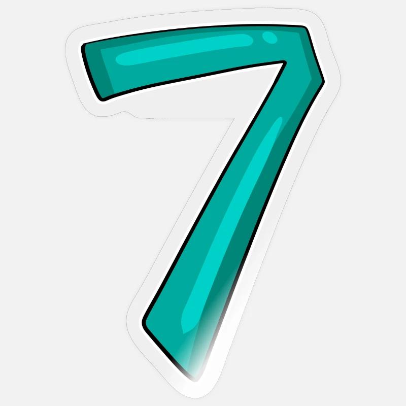 7 - Sticker taille S (10 x 10 cm) - brillant transparent