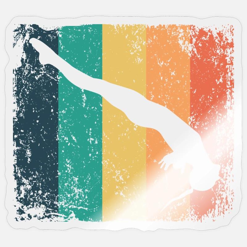 Synchronized Water Diver High Diver Sticker size S (10 x 10 cm)