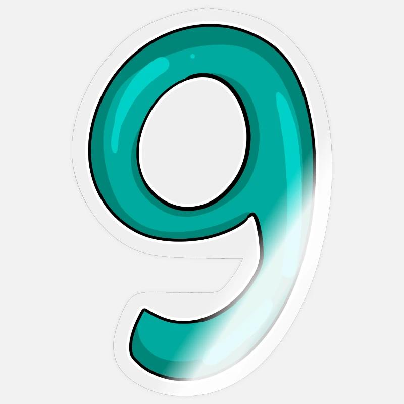 9 - Sticker taille S (10 x 10 cm) - brillant transparent