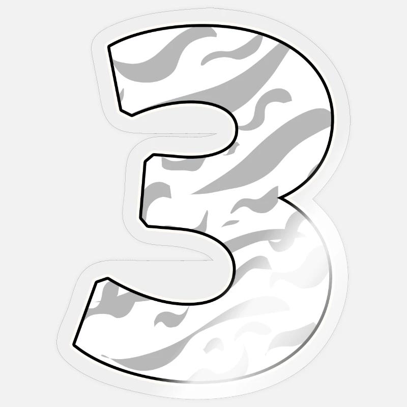 3 - Sticker taille S (10 x 10 cm) - brillant transparent