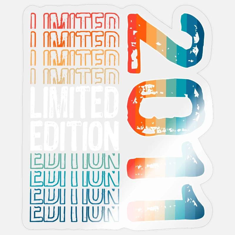 Edition limitée depuis 2011 Anniversaire Millésime 2011 - Sticker taille S (10 x 10 cm) - brillant transparent