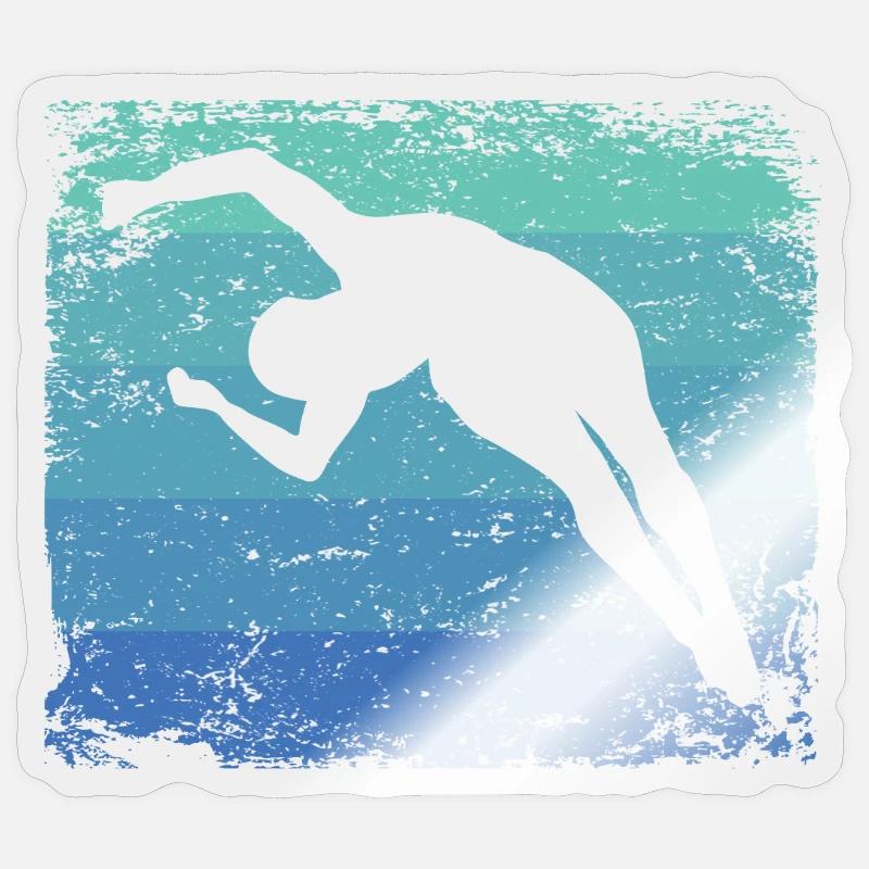 Diving, Artistic Jumping, Synchronized Diving Sticker size S (10 x 10 cm)