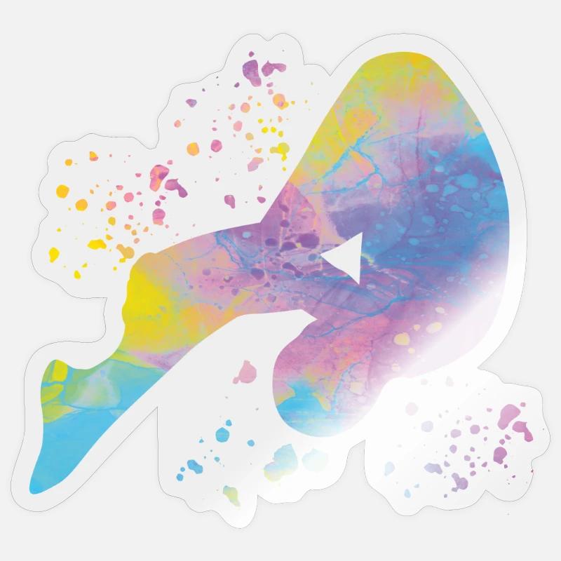 Diving, Synchronized Diving, Artistic Jumping Sticker size S (10 x 10 cm)