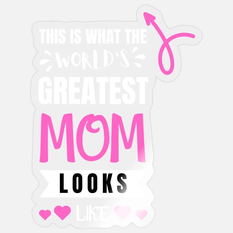 Mutter Mama Muttertag lustig Kind Tochter Geburt Sticker Größe S (10 x 10 cm)