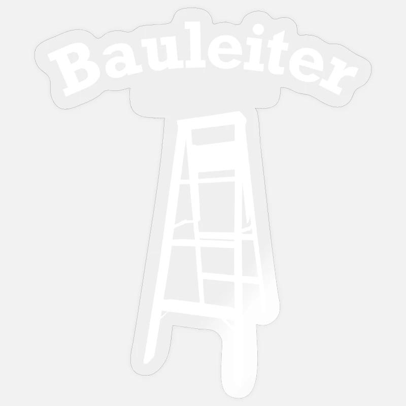 Funny Construction Manager Construction Site Accessories Sticker size S (10 x 10 cm)