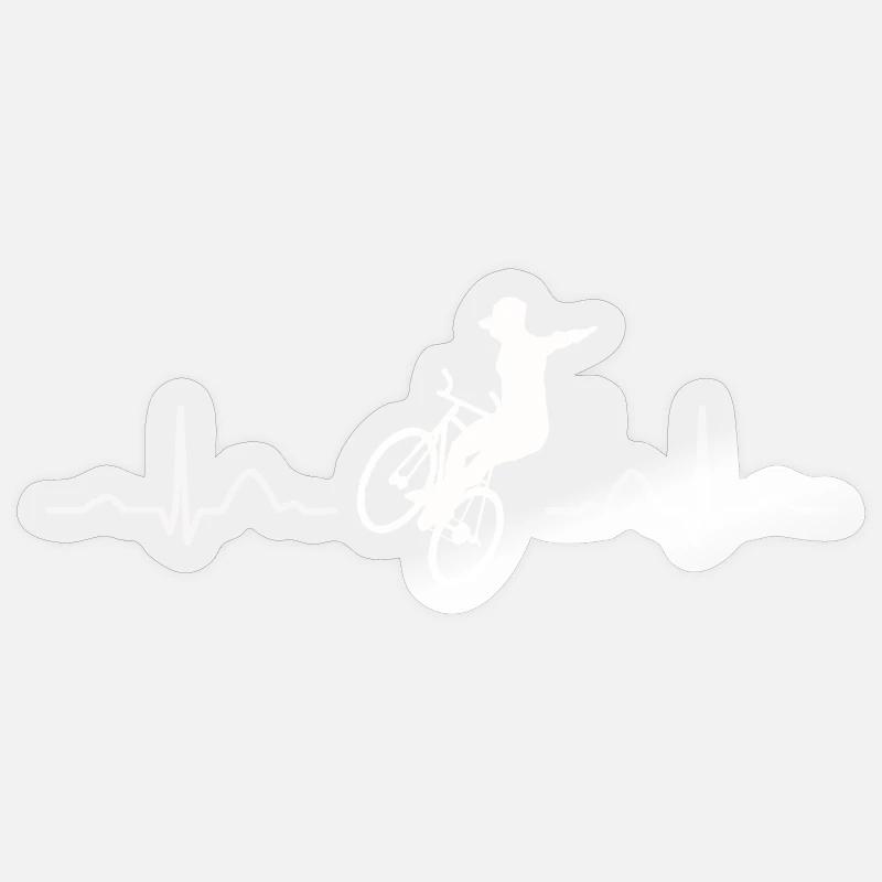Kunstradfahren Kunstradfahrer - Sticker Größe S (10 x 10 cm) - Transparent glänzend
