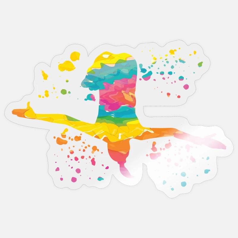 Conception de plate-forme de plongée haute Sticker taille S (10 x 10 cm)