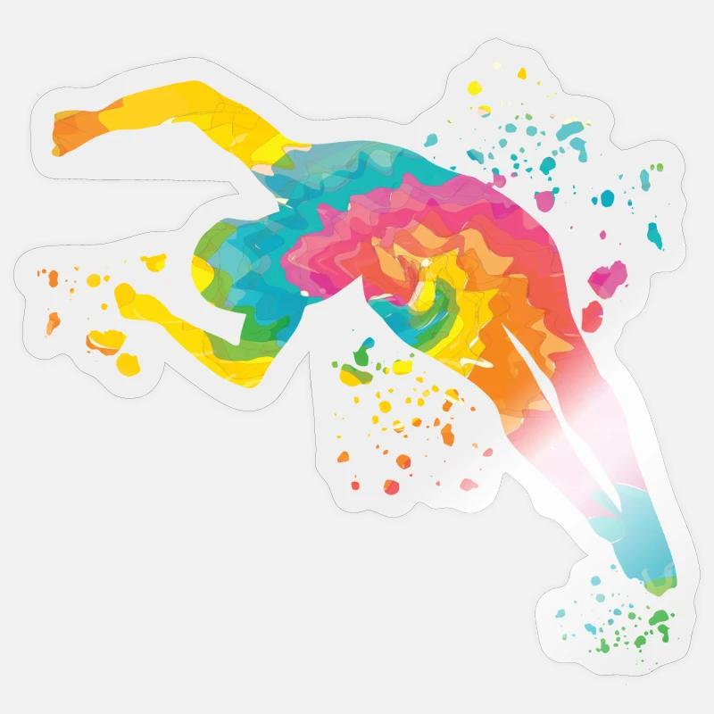 Synchronized Water Diver High Diver Sticker size S (10 x 10 cm)