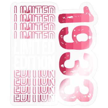 Edition limitée depuis 1933 Anniversaire Millésime 1933 - Sticker taille S (10 x 10 cm) - brillant transparent - Devant