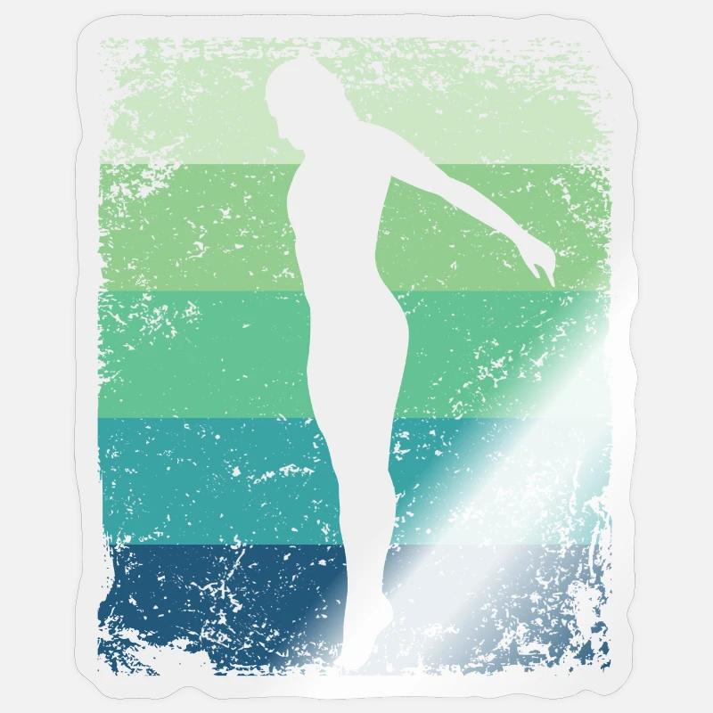 Synchronized Water Diver High Diver Sticker size S (10 x 10 cm)