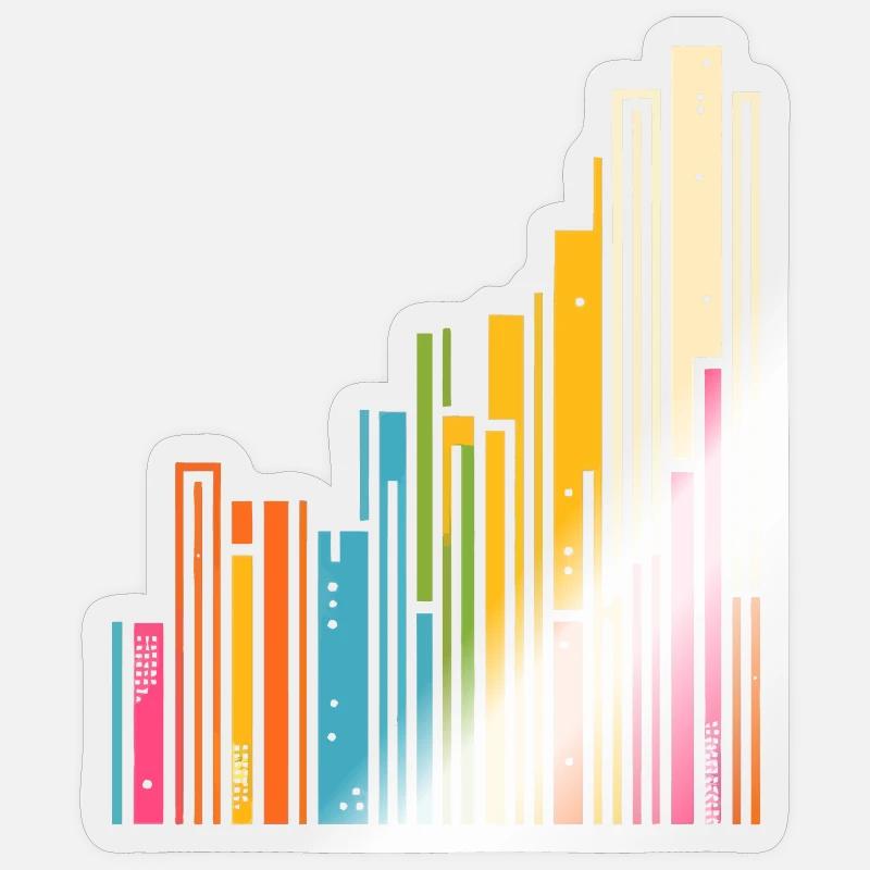 Datenanalyse & Diagramme - Visuelle Geschenkidee Sticker Größe S (10 x 10 cm)