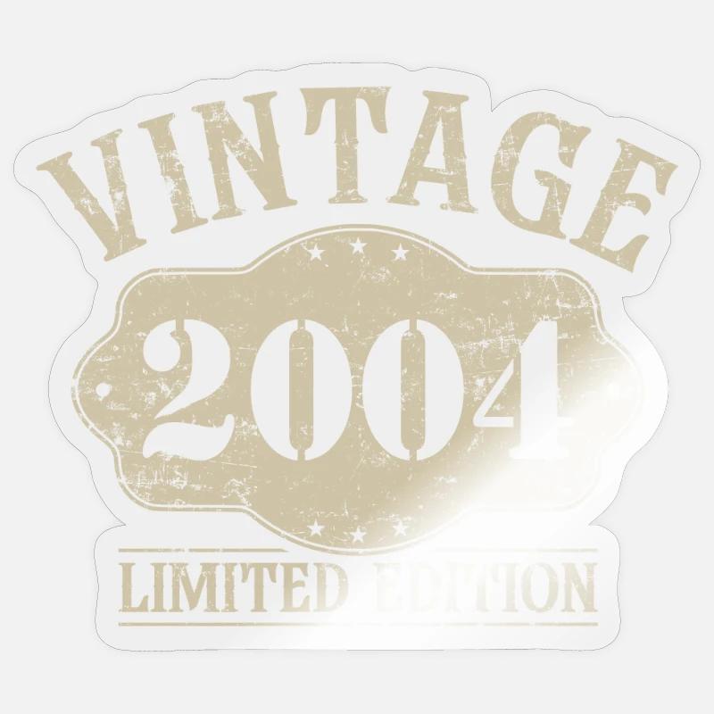 2004 Édition limitée 20e anniversaire - Sticker taille S (10 x 10 cm) - brillant transparent