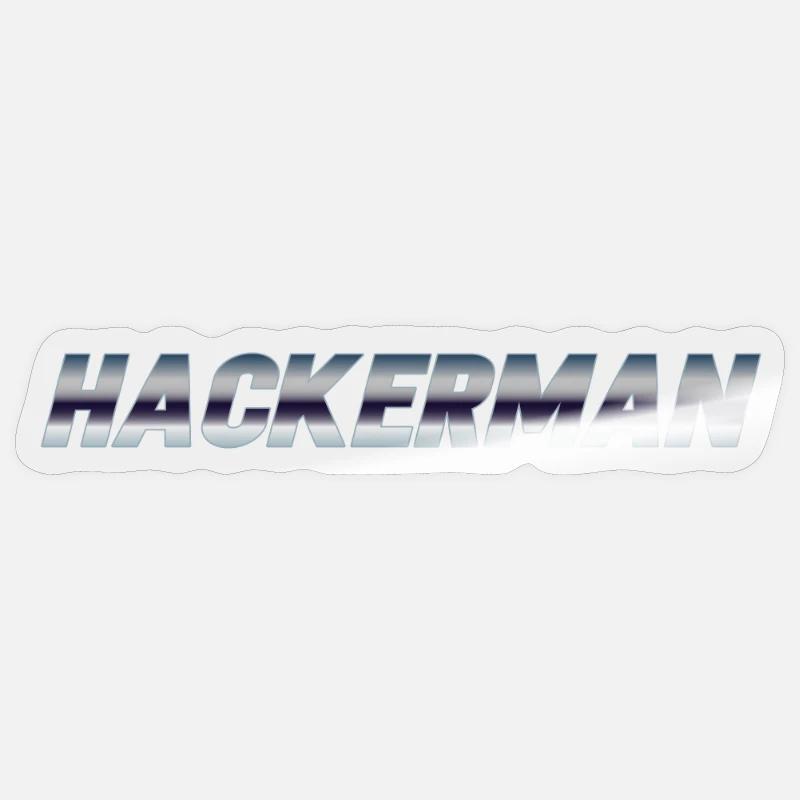 Hackerman Meme Hacking Funny Hacker Sticker size S (10 x 10 cm)